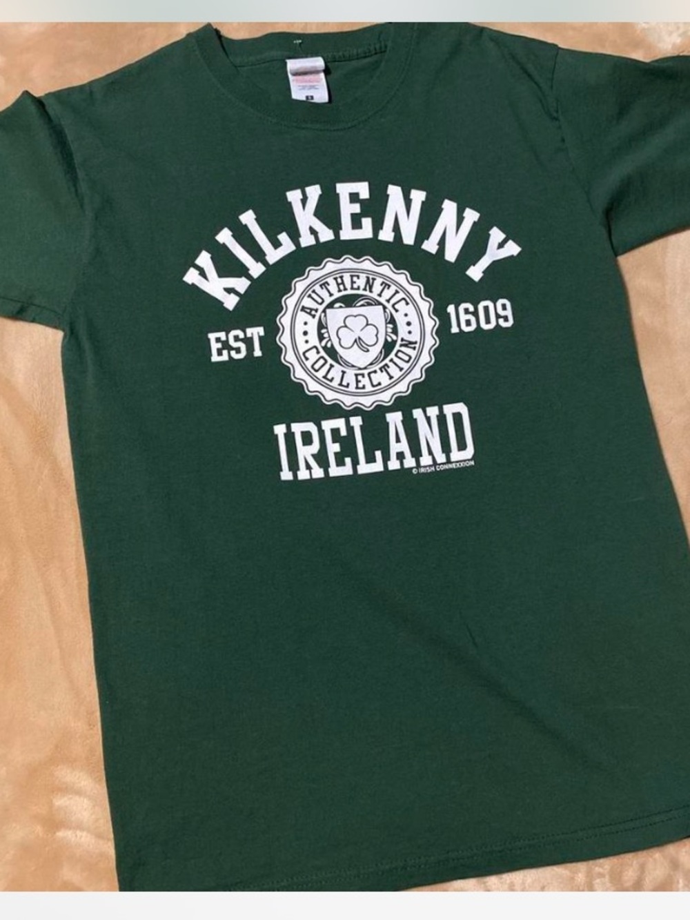 Men’s Green Short Sleeve Kilkenny Ireland Graphic Tee Sz S